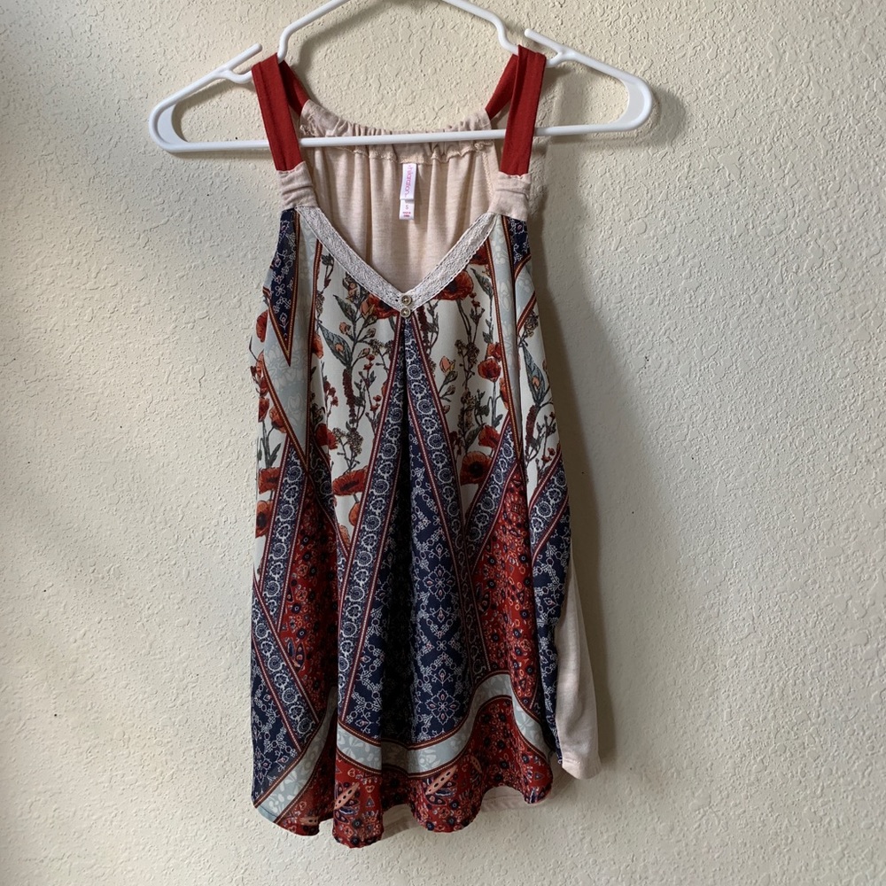 Xhilaration Floral Print Tank Top